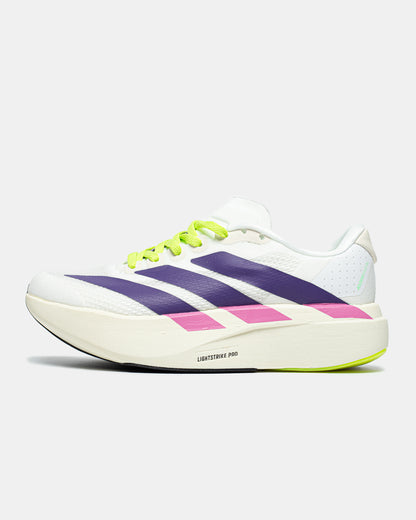 Adidas Adizero Evo SL Cloud White / Collegiate Purple / Lime Bur