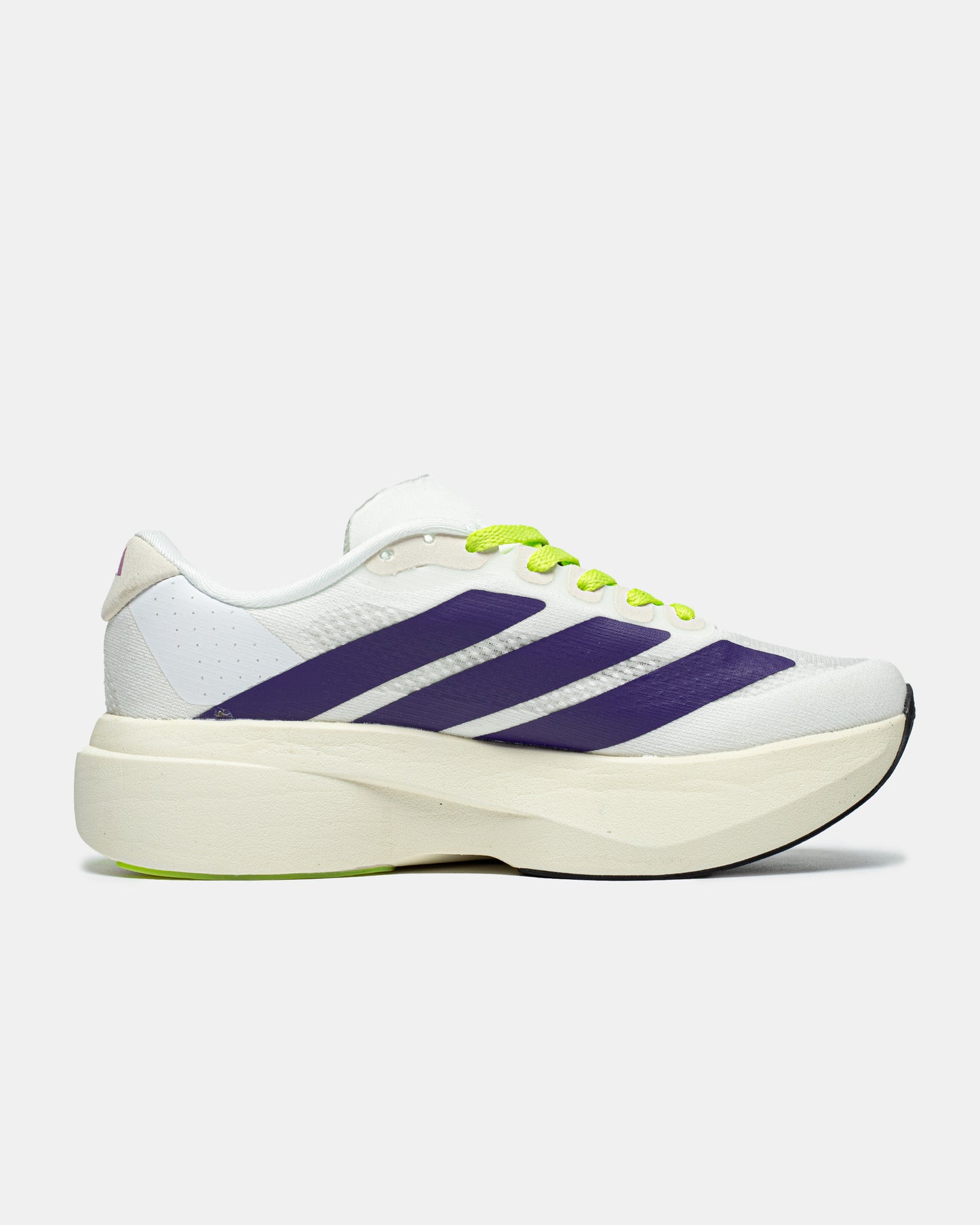Adidas Adizero Evo SL Cloud White / Collegiate Purple / Lime Bur