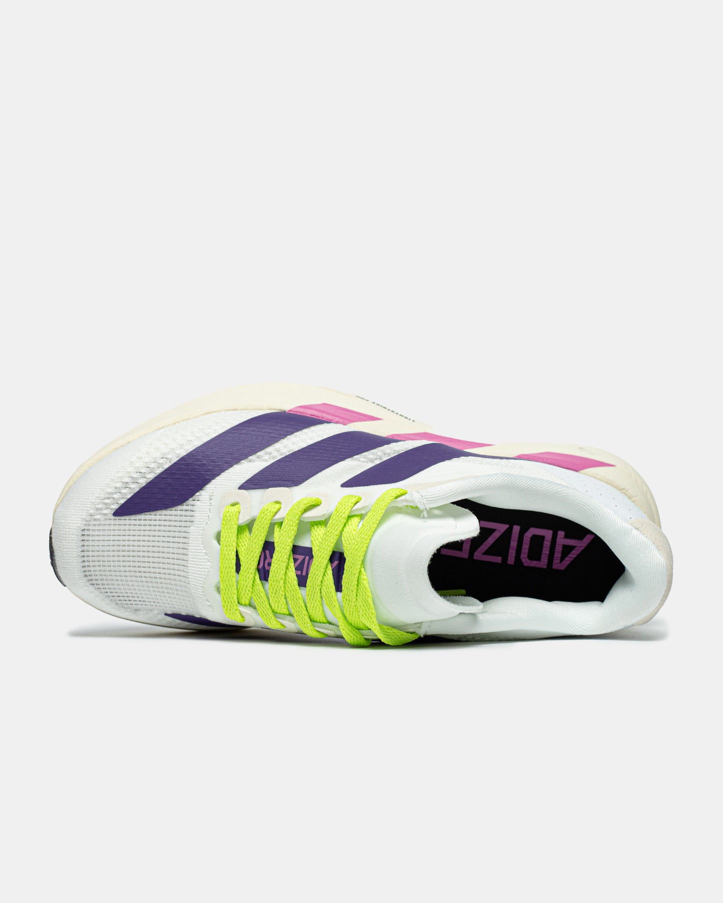 Adidas Adizero Evo SL Cloud White / Collegiate Purple / Lime Bur
