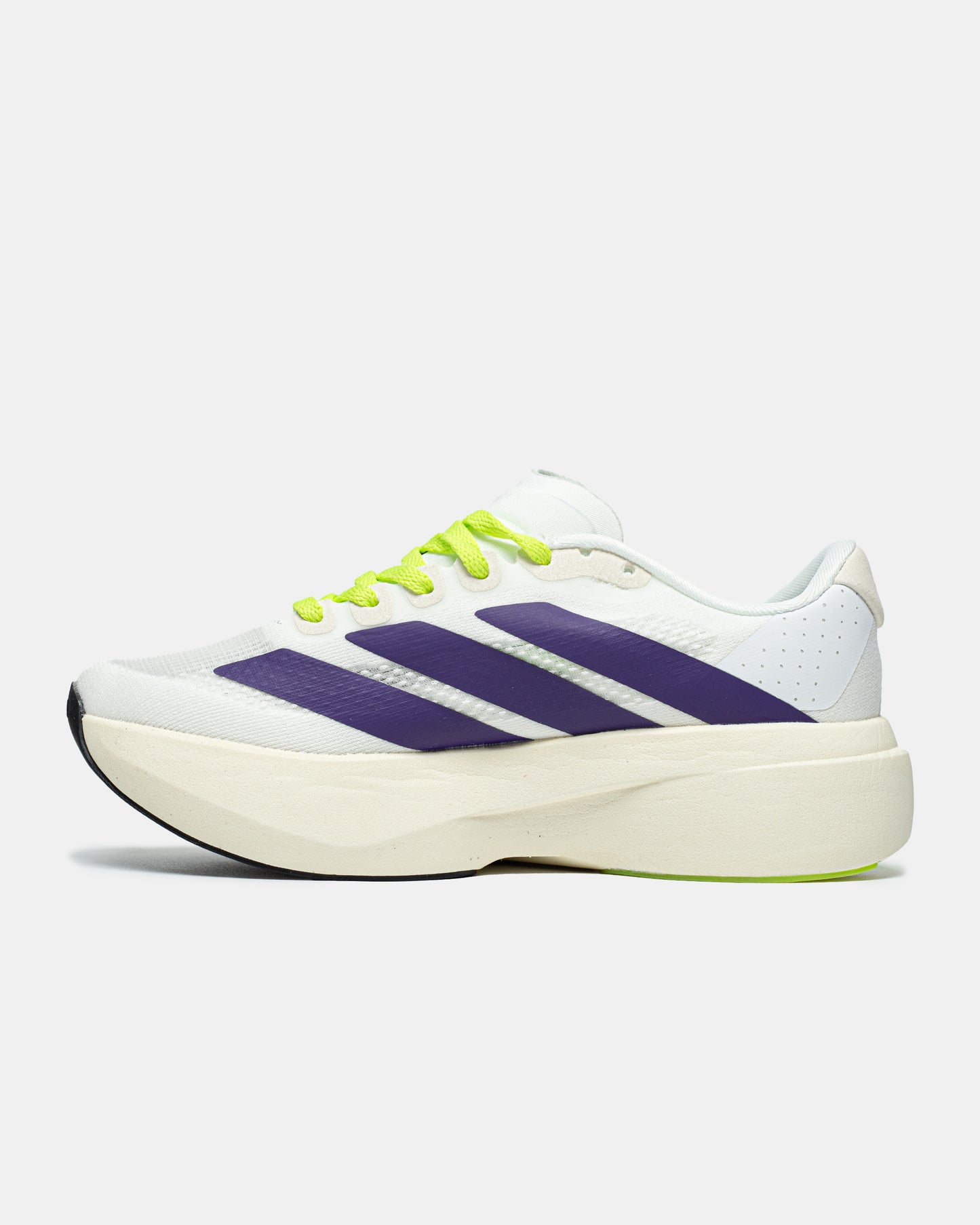 Adidas Adizero Evo SL Cloud White / Collegiate Purple / Lime Bur