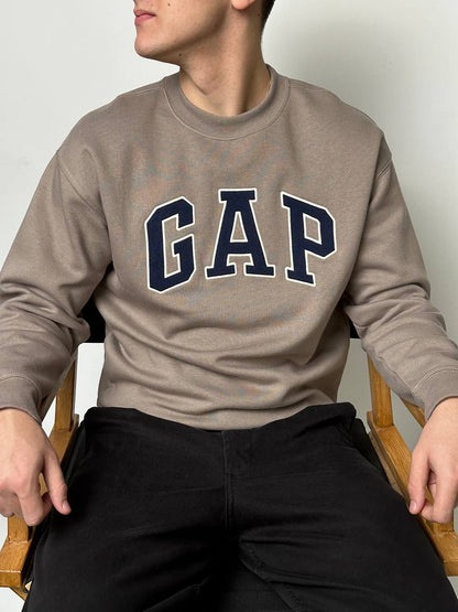 GAP LOGO SWEATSHIRT «COOL BROWN»