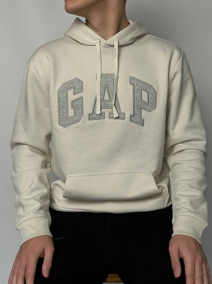 GAP LOGO FLEECE HOODIE «UNBLEACHED WHITE»