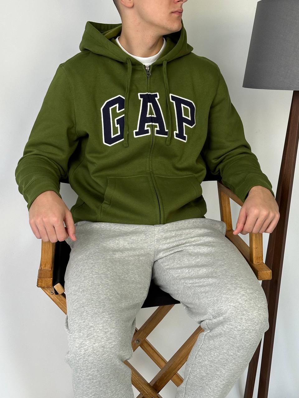 GAP LOGO FLEECE HOODIE «DEEP CEDAR GREEN»