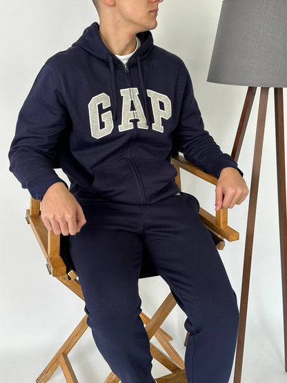 GAP LOGO FLEECE ZIP HOODIE «BLUE»