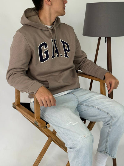 GAP LOGO FLEECE HOODIE «COOL BROWN»