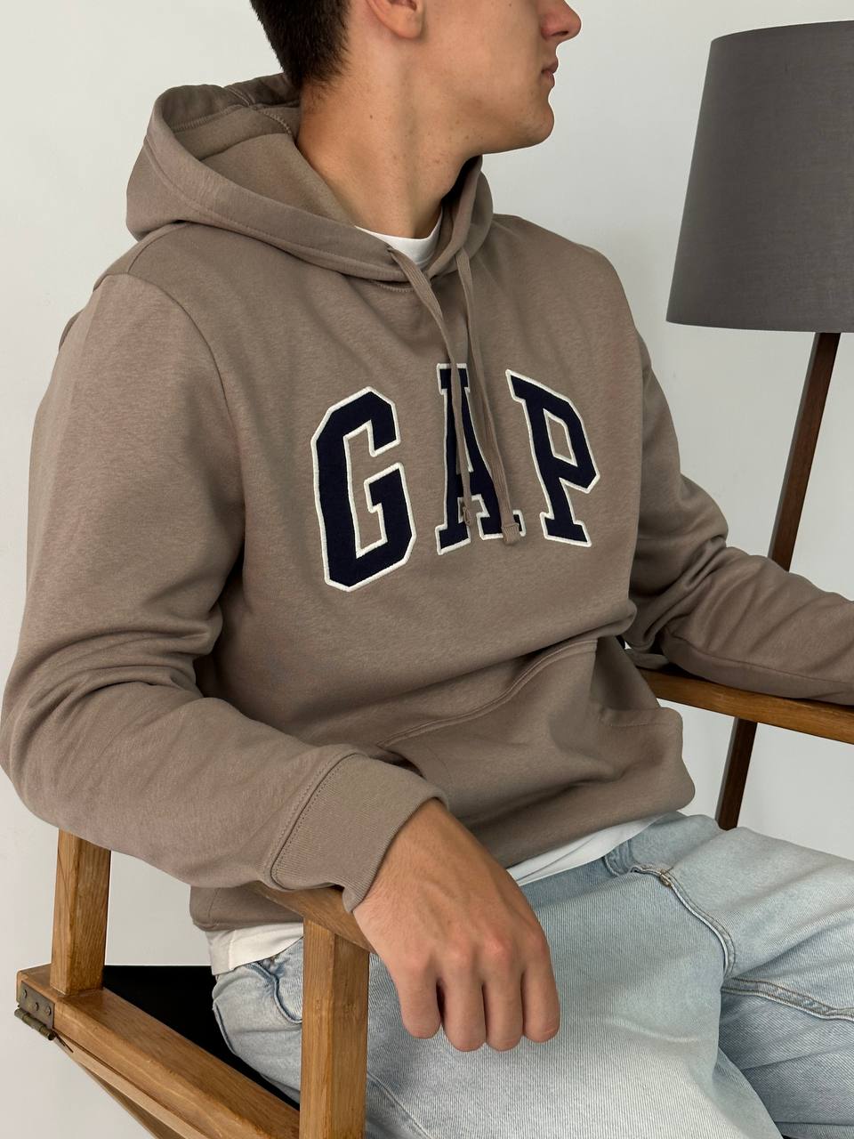 GAP LOGO FLEECE HOODIE «COOL BROWN»