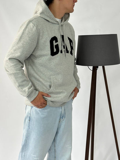 GAP LOGO FLEECE HOODIE «LIGHT HEATHER GRAY»