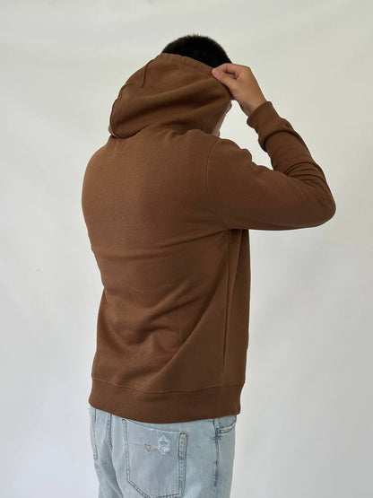 GAP LOGO FLEECE HOODIE «BROZEN BROWN»